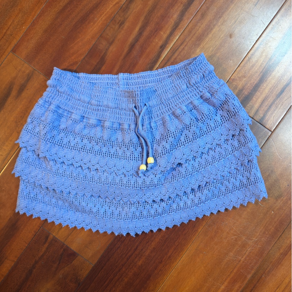 Medium Blanco by Nature “Azure” Mini Skirt